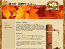 Tablet Screenshot of heartindustries.ca